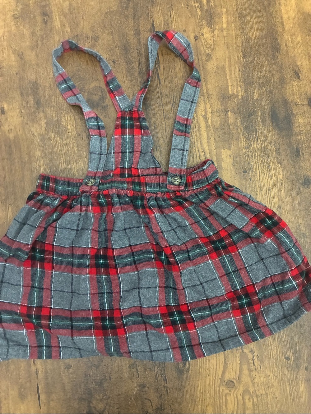 Carter’s Girls 5T Plaid Suspender Skirt